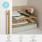 Martha Stewart Ryder 3 Tier Gold Desk Stackable Letter Tray Organizer, Steel Mesh, Tray for Files/Papers/Letters HH-OHD01-3-GLD-MS - alternate 10